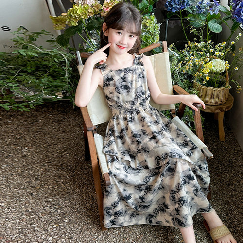 女童夏季雪纺连衣裙夏装公主裙