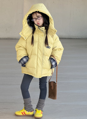 女童棉服外套冬装爆款2025新款小女孩免洗棉袄中大童保暖加厚棉衣
