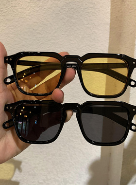 复古韩版新款小方框米钉蹦迪同款