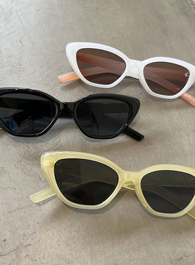 遮阳猫眼韩系男女黑色黑框