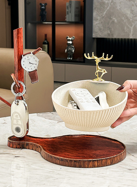 进门入户放钥匙收纳置物架摆件