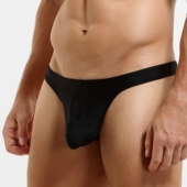 冰丝弹力透气商务运动男三角裤 青叔23102单丁性感简约内裤 男士 男