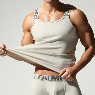 学生修身 夏季 外穿家居运动健身吊带 工字背心时尚 青叔25706男士