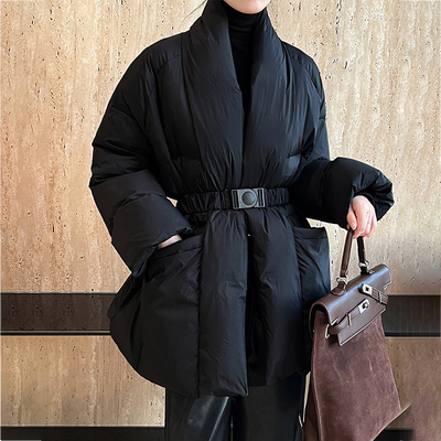 羽绒服2025新款女短款冬季90白鸭绒轻薄时尚洋气高端流行爆款外套