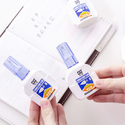 包邮百通BT-5021笔刷两用大容量修正液涂改液学生办公18ml改正液