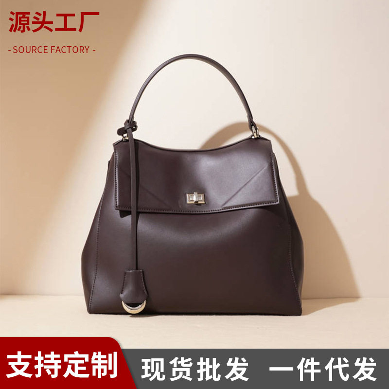 定制女士时尚双肩包高级感手提包女上班族托特单肩大容量通勤大包