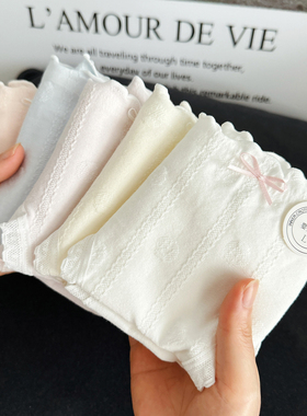 5条装10A纯棉内裤女2026新款中腰包臀学生透气A类女士三角裤纯色