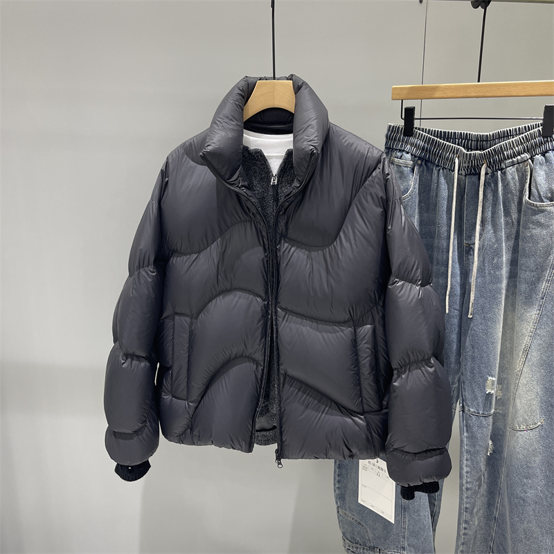 冬季男士90白鸭绒三防短款羽绒服