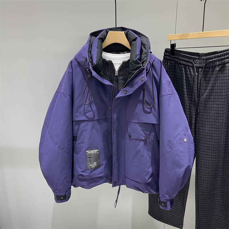 冬季男士连帽羽绒服韩版潮流休闲