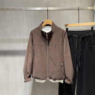 立领羽绒服韩版 男士 潮流宽松加厚保暖90白鸭绒皮衣外套男 新款 冬季