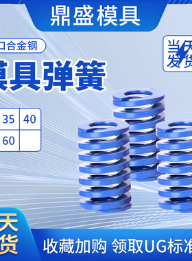10模具TL蓝色弹簧 65MN矩形扁线弹簧压力弹簧弹弓30/35/40/50/60