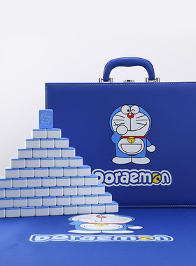 特价包邮家用手搓麻将牌可爱机器猫网红蓝胖子40/42/44号卡通麻将