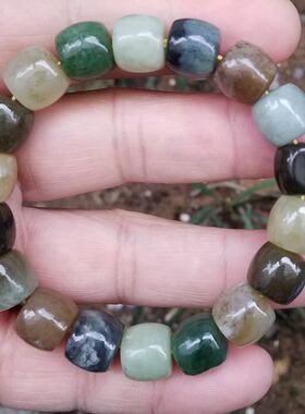 和田玉原石手链男士多宝桶珠手链