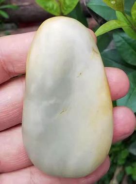 XG细肉烟紫色和田玉原石毛料籽料山料玉料手把件117克80*44*19MM