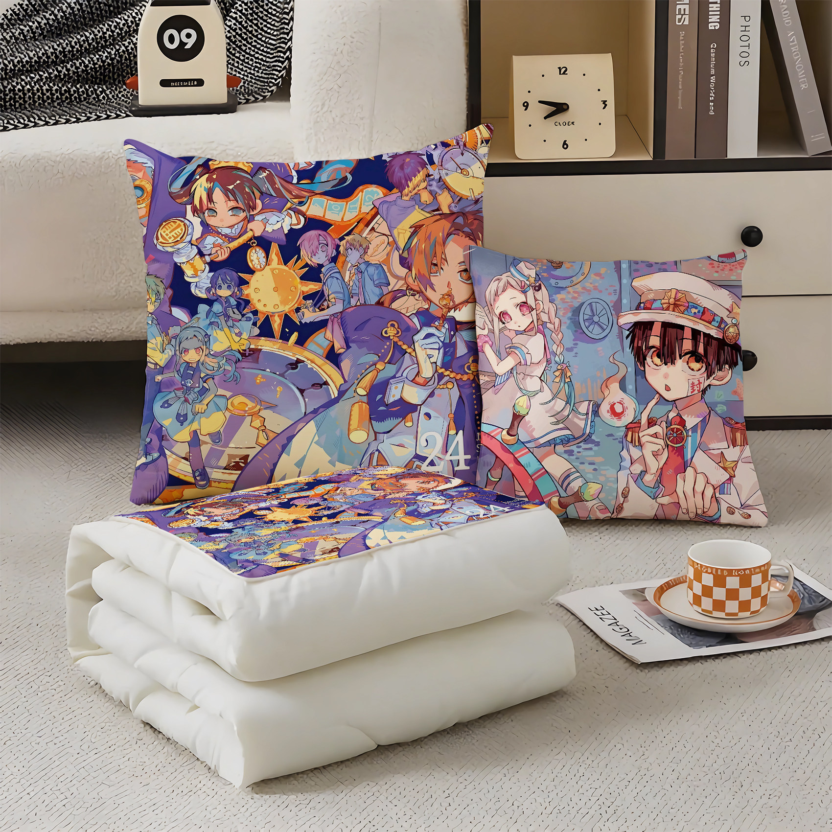 地缚少年花子君抱枕超软两用多功能空调被办公抱枕被子二合一被子,居家布艺,抱枕被,淘宝优惠券,粉丝福利购,淘宝优惠卷