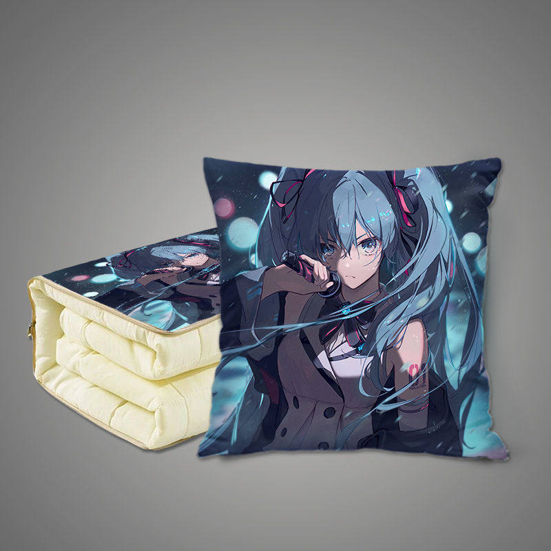 Miku初音未来抱枕被两用多功能空调被办公室宿舍抱枕毛毯二合一,居家布艺,抱枕被,淘宝优惠券,粉丝福利购,淘宝优惠卷