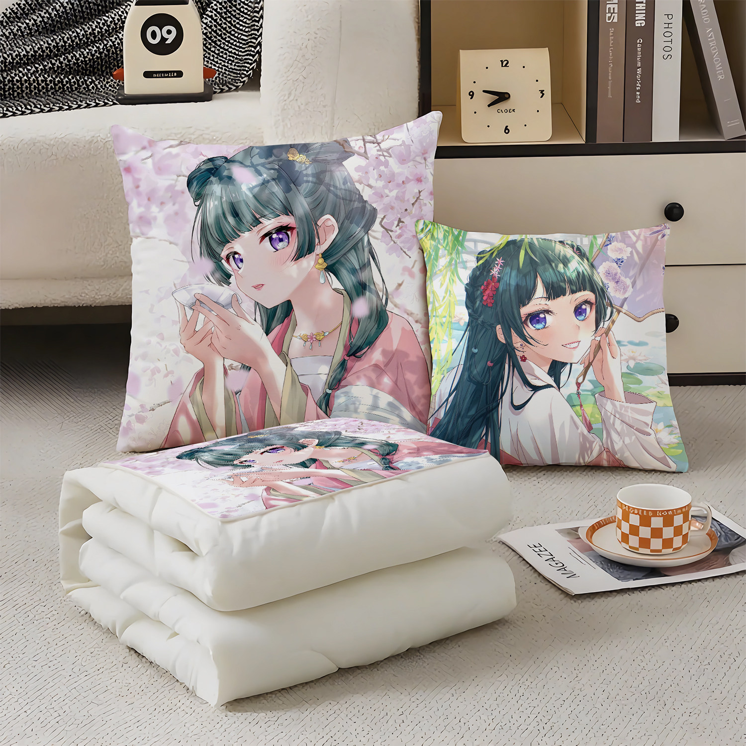 药屋少女的呢喃抱枕超软两用多功能空调被办公抱枕被子二合一被子,居家布艺,抱枕被,淘宝优惠券,粉丝福利购,淘宝优惠卷
