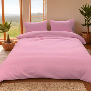纯色水洗棉四件套床上用品ins风被套学生宿舍被单床单被子三件套4