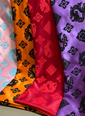 中式服装旗袍汉服手工抱枕布料