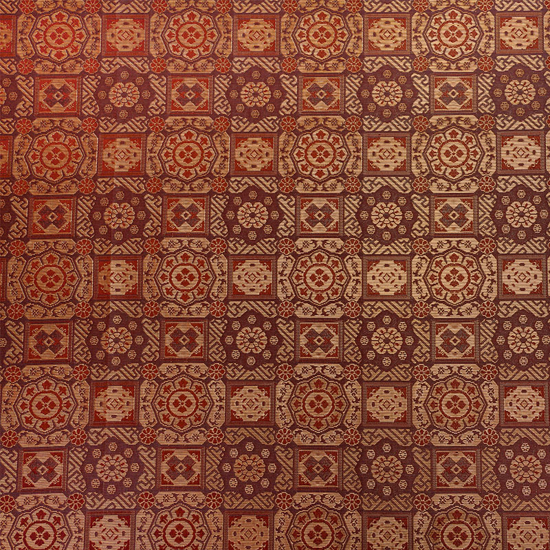 特唐背子红金富贵方块相纹中国面料复古茶垫裱画装帧高档锦盒布料