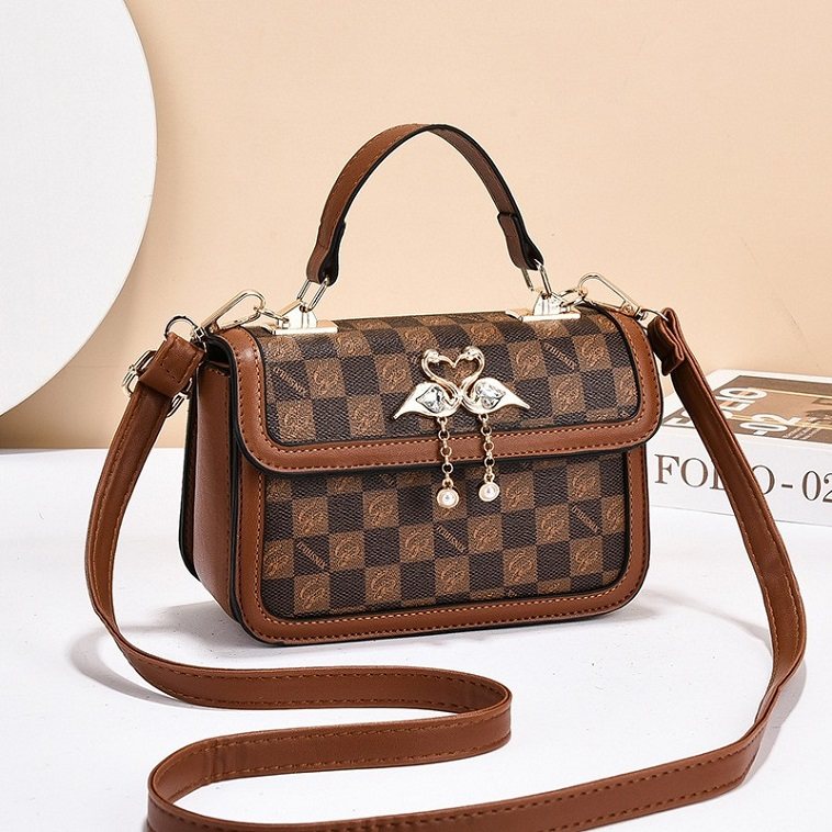 TANYAN包包女式2025新款秋季单肩斜挎包小方包老花轻奢小众手提包,箱包皮具/热销女包/男包,小方包,淘宝优惠券,粉丝福利购,淘宝优惠卷