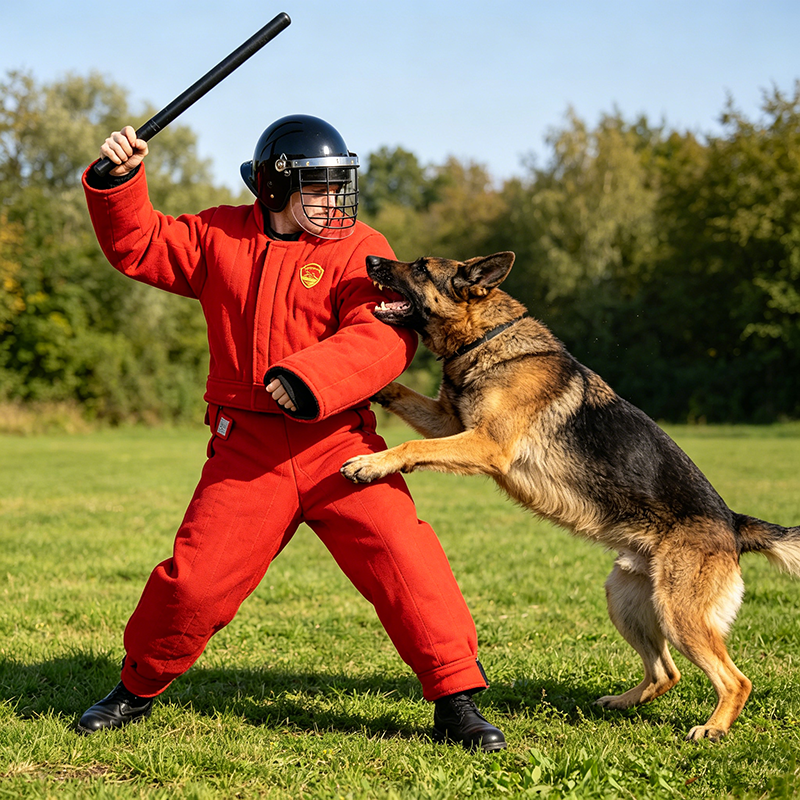 训犬装备 防护头盔 加厚扑咬训练服背带裤套装 Ring实战靶衣