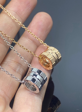 冰块带钻纯银项链钻石锁骨链冷淡风几何图案首饰朱一龙同款毛衣链