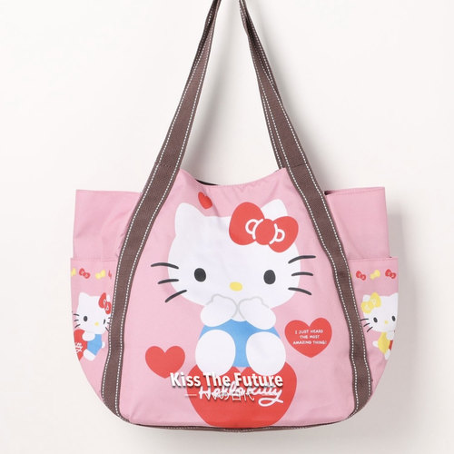 Sanrio/三丽鸥日本代购Hello Kitty豹纹大容量氣球手提包单肩包