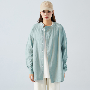 春夏提花风男女复古茶服新中式禅服打底汉服A321-1-T822-P65图片