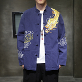 风外套春季夹克刺绣盘扣唐装上衣中式男装A321-1-JK603-P110，男装夹克，电商A321-1（原钱塘6020）