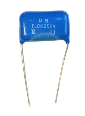 250V105K 1uF 脚距23mm 日本东京电子TE 薄膜电容蓝色MKP音频耦合