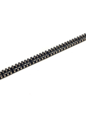 带铆钉接线柱36位双排孔胆机搭棚条 M3孔径 300x18mm搭棚架铜镀镍