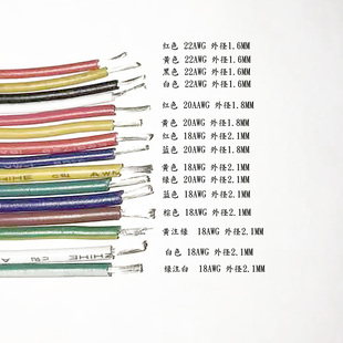 ZHIHE 1007 一米价 铜芯 18AWG 电线 多芯线 导线