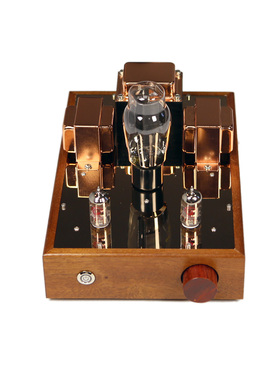 KSL-M7电路 胆前级 12AY7/12AT7电子管前置放大器 原木机箱 PCB版