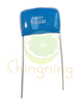 1600V332J 3.3nF 脚距15mm CBB81 薄膜电容 蓝色 校正 旁路