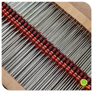 日本光音KOA 3.9K 1W金属膜高精密低底噪暖声电阻1%音响发烧 铜脚