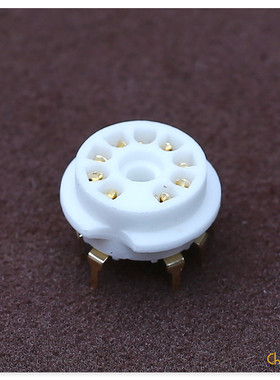 9脚 镀金镀银尖脚电子管座PCB用 适用6N1/6N2/6N3/6N4/6N11/12AX7