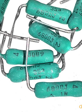 进口Panasonic松下电阻 1W 680R 680欧 680ohm 铜脚胆机阴极电阻