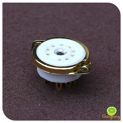 镀金小九脚9脚搭棚电子管座