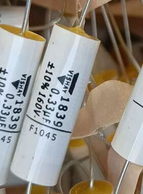 160V334 威世圆轴向VISHAY MKT 0.33uf 10%音频耦合分频电容 白色