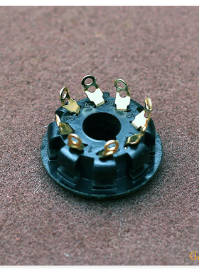 8脚镀金 胶木管座 适合6N8P 6N9P 6SN7 5Z3P 5Z4P  5U4G 8脚管座