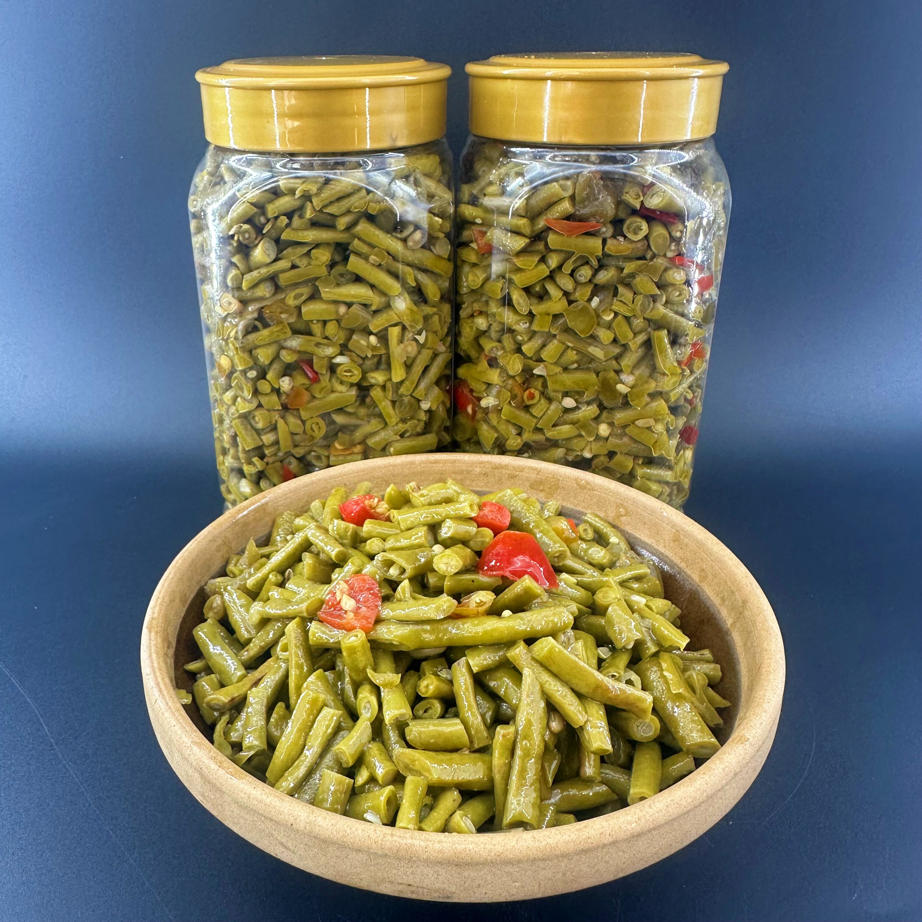 炒泡豇豆即食安徽六安农家炒制酸豆角长豆酸菜腌制菜咸菜下饭小菜