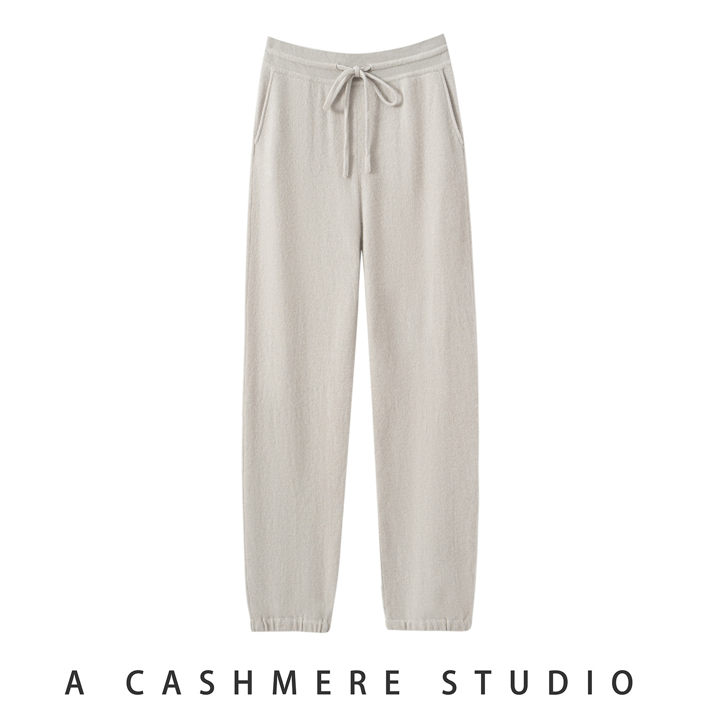 高腰束脚羊绒裤小脚裤女秋冬长裤