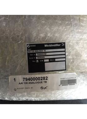 实 AAI135 ANALOGUE TB 7940000282 魏德米勒 端子台