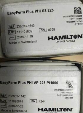 瑞士HAMILTON原装238633-1142 EASYFERM PLUS PHI VP225 PT10