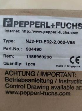 P+F倍加福 接近开关NJ2-PD-E02-2.062-V95 实物图片