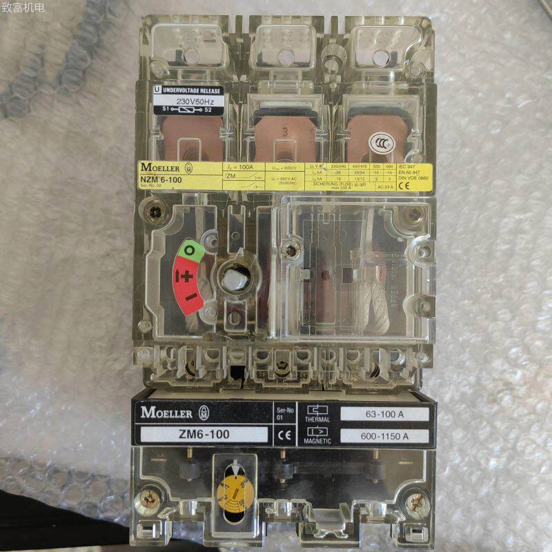 非实 金钟穆勒透明塑壳断路器开关NZM6 NZM6S-100 125 1