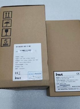 英威腾750W伺服套装SV-DA200-0R7-2-N0，SV-ML08-0R7G-2-9A0-