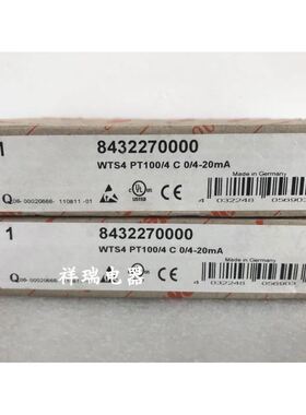 魏德米勒模拟 信号隔离器8432270000 WTS4 PT100/4 843227