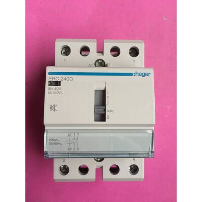 HAGER/海格ERC240Q模块式交流接触器电磁继电器220VAC 40A2NO